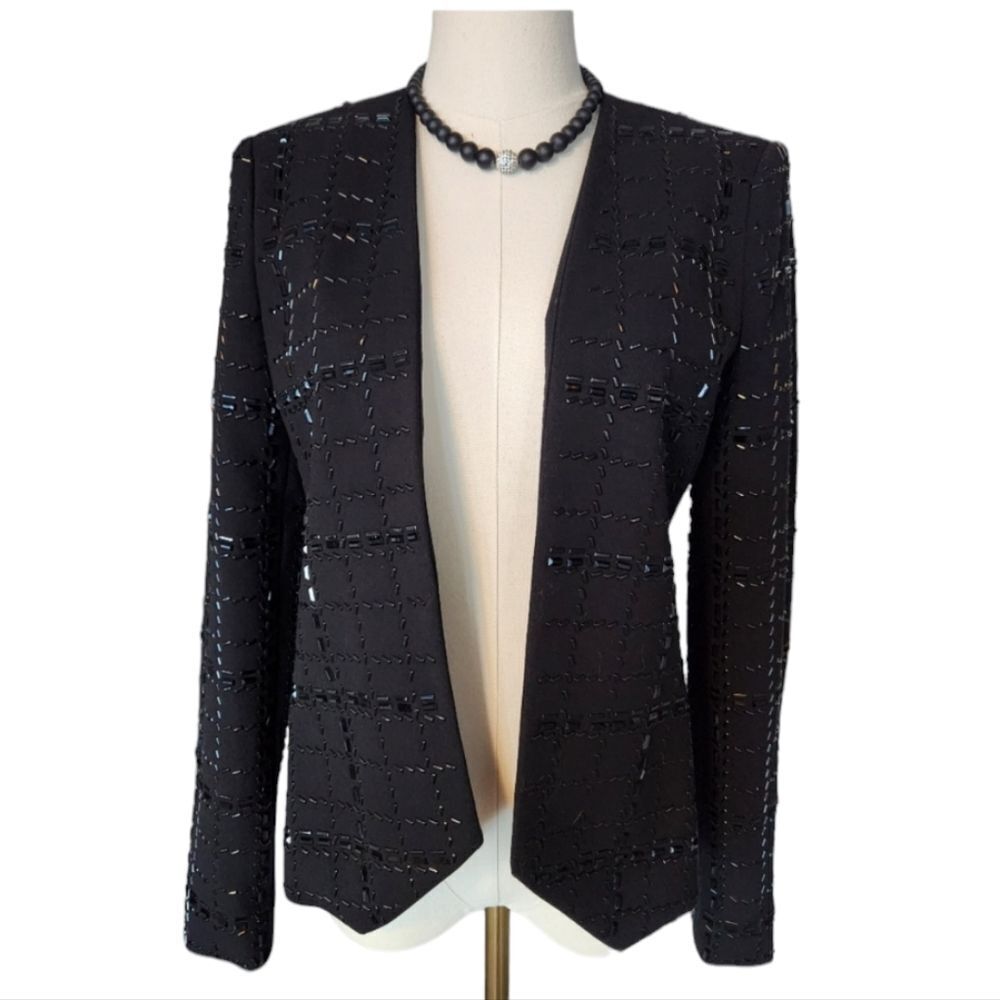 NWT Michael Kors Beaded Black Jacket
